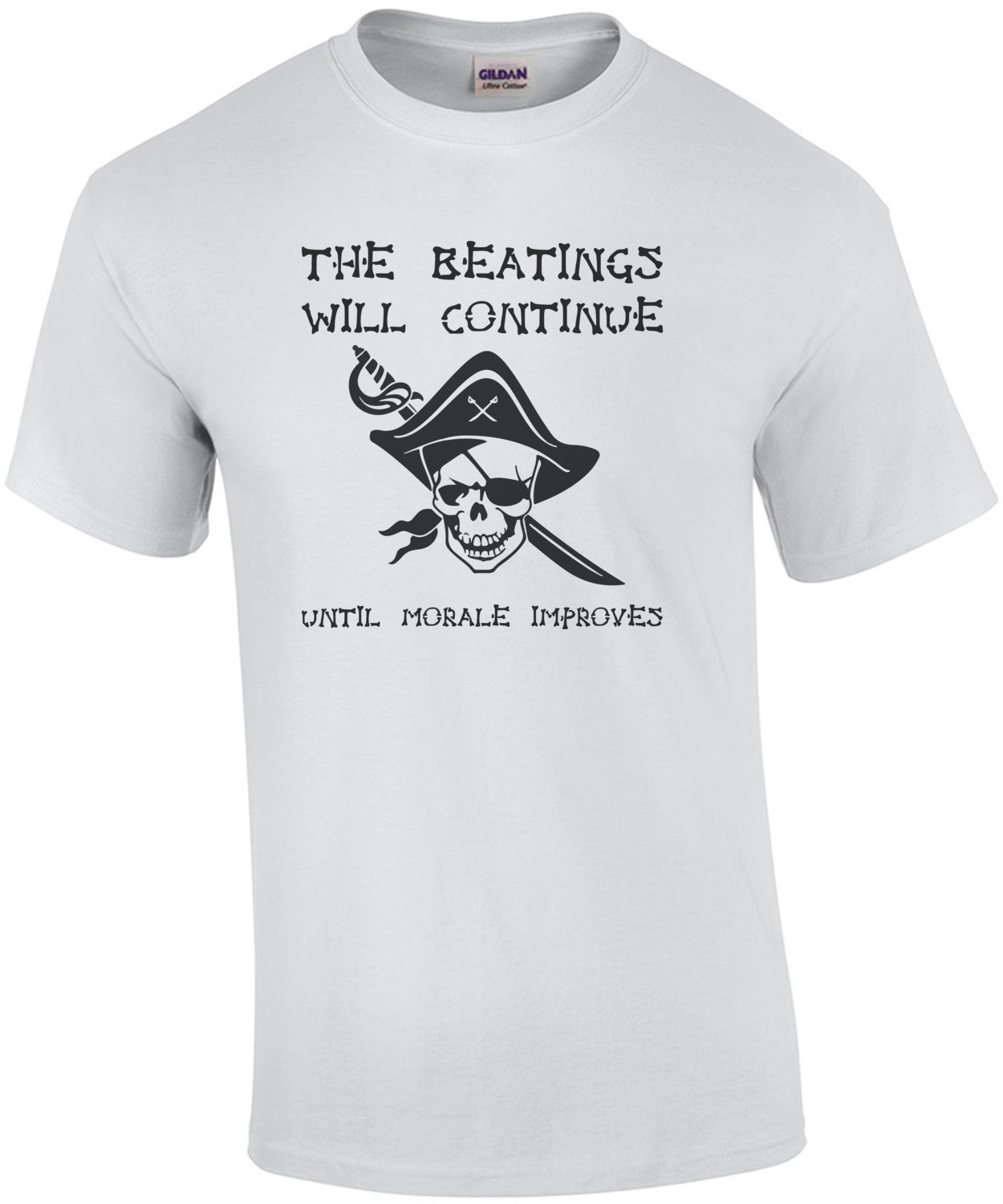 The Beatings Will Continuue until Morale Enhancs, cartello in legno, decorazione per mensole, con scritta in inglese Paese in legno di campagna per tavolo e finestra per interni, 30,5 x 20,3 cm