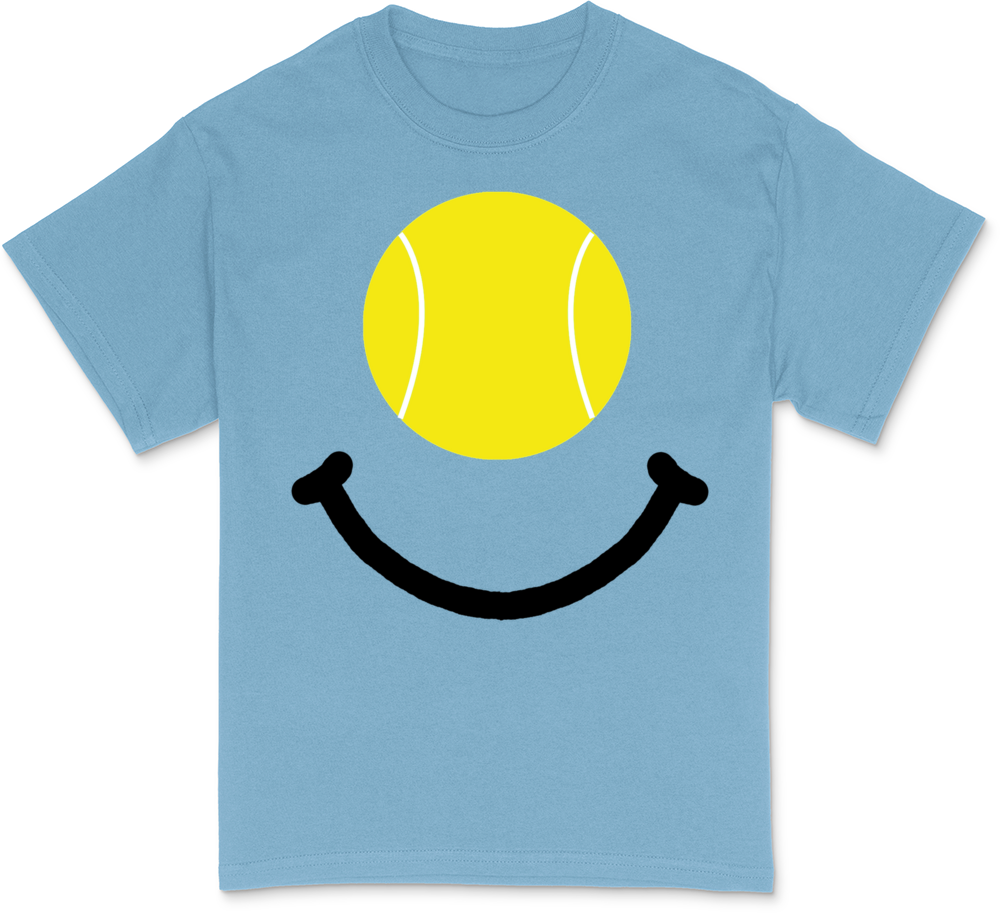 Tennis Smile Black Dark T-Shirt