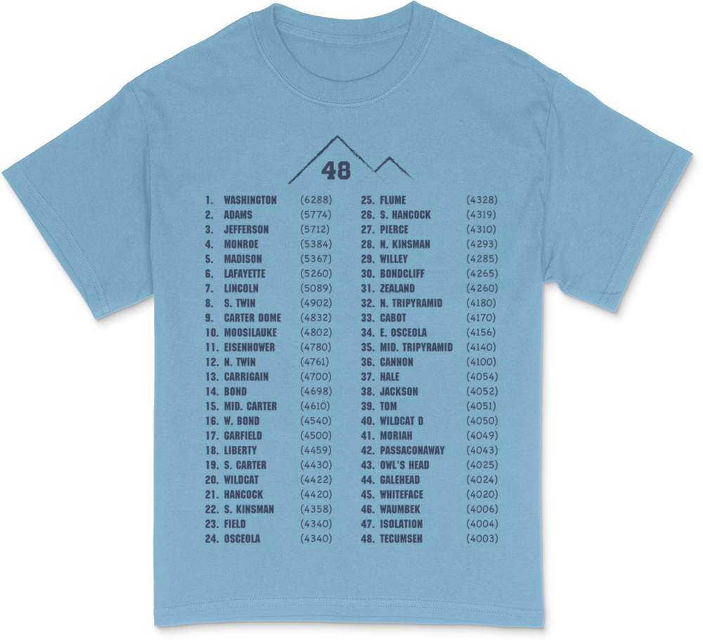 NH 4000 Footers White Mountain -Back Men's Value T-Shirt