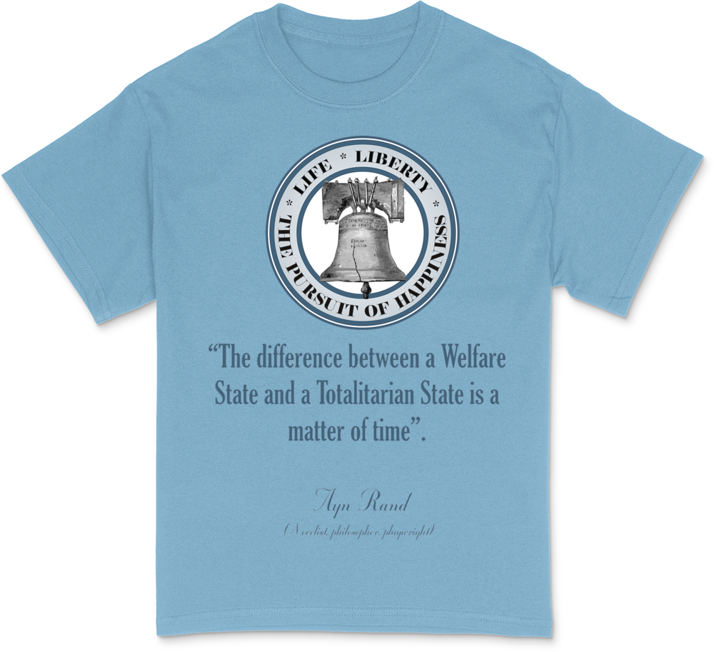 Ayn Rand Quote White T-Shirt
