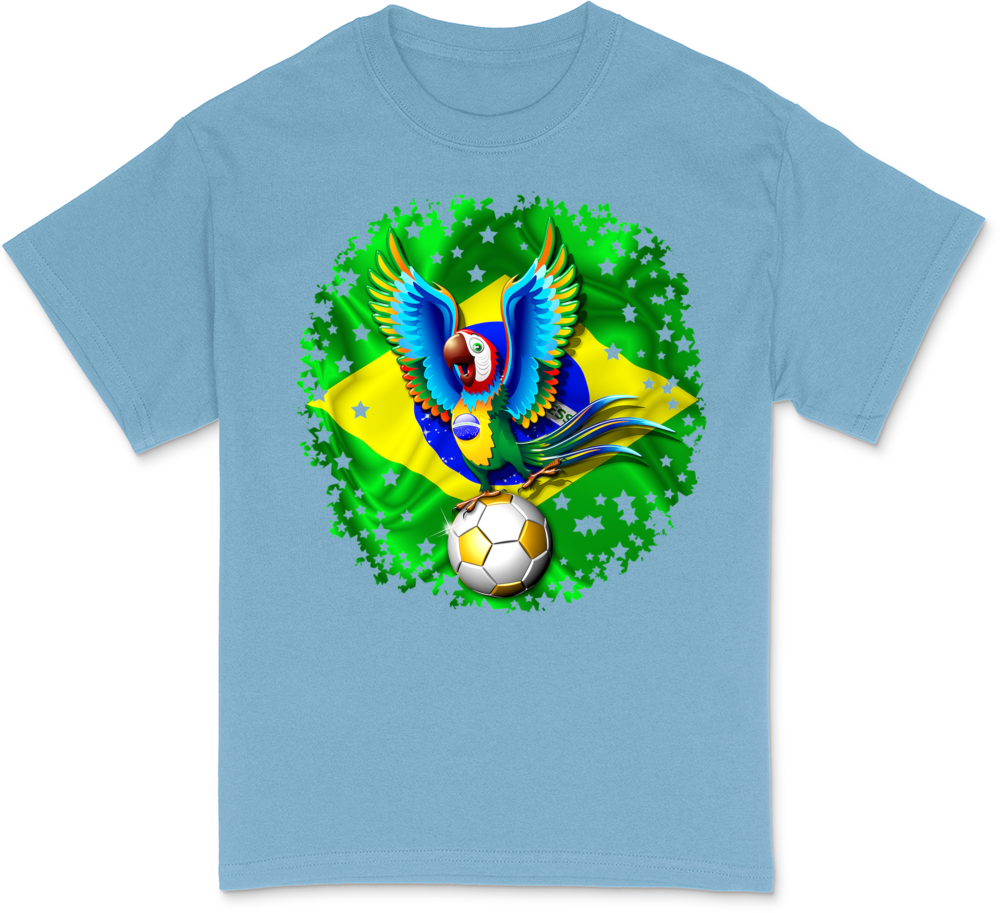 Brazil Macaw with Soccer Ball T-Shirt