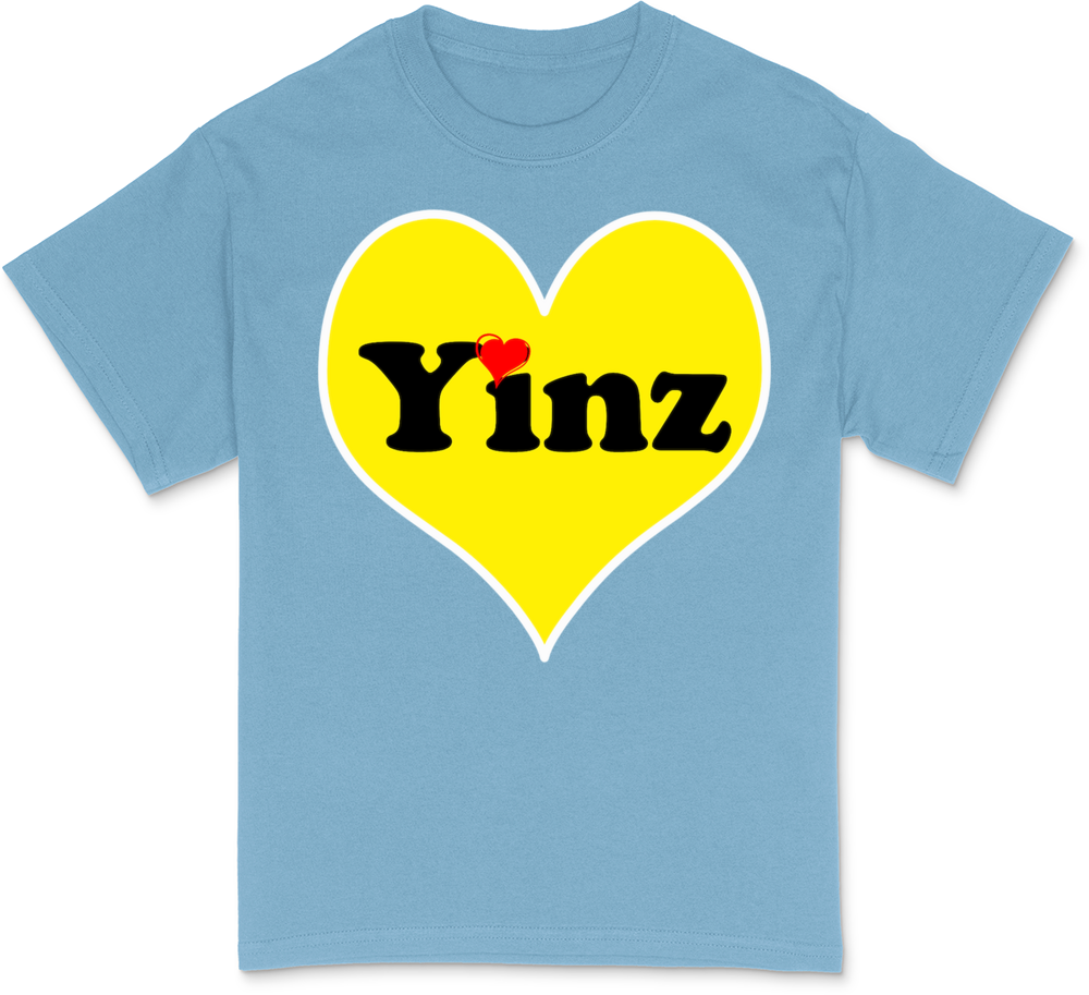 Yinz, black and gold heart, Pittsburgh slang, T-Sh