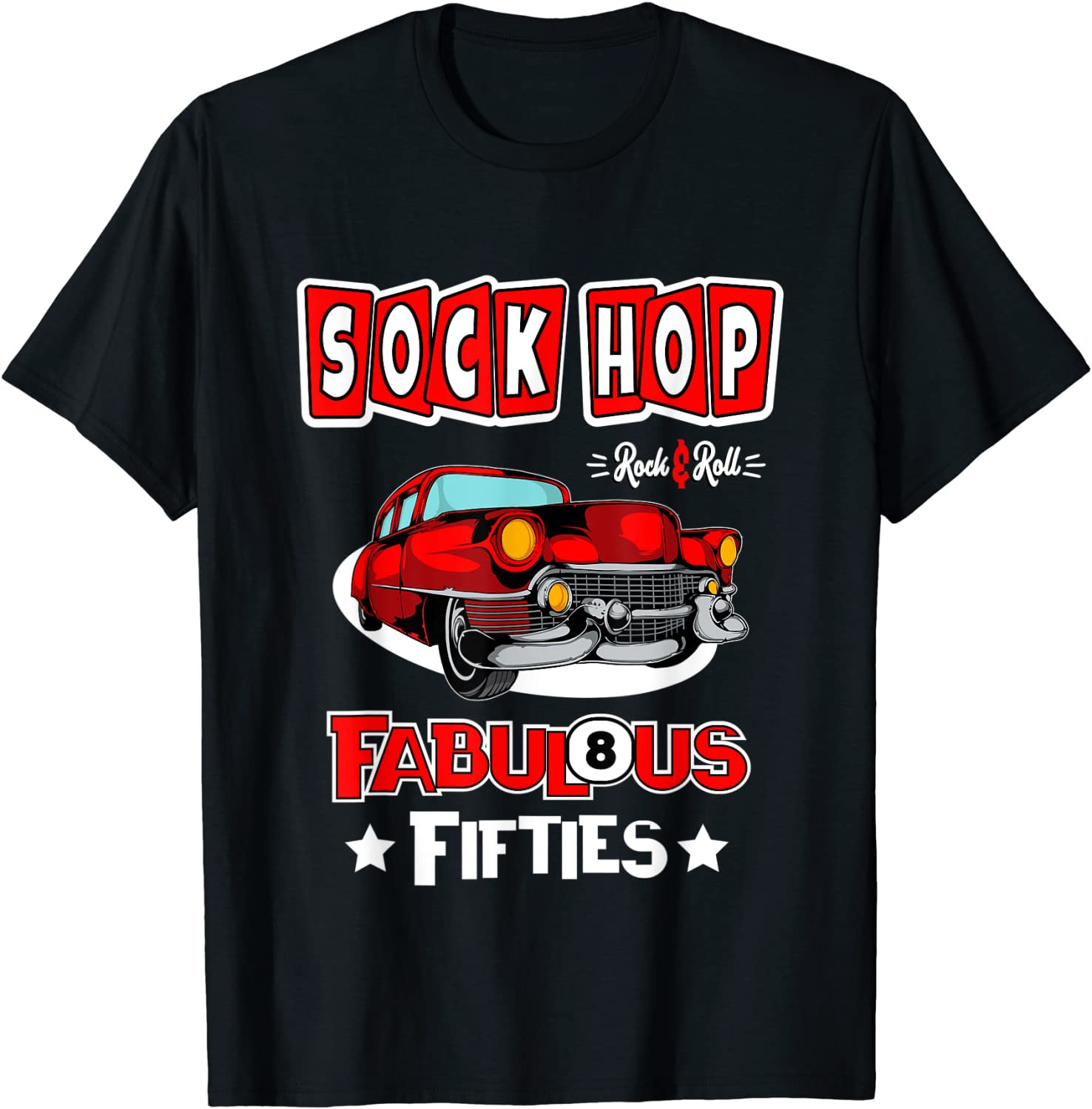 1950s Sock Hop Dance Vintage 50s Costume Rockabilly Party T-Shirt