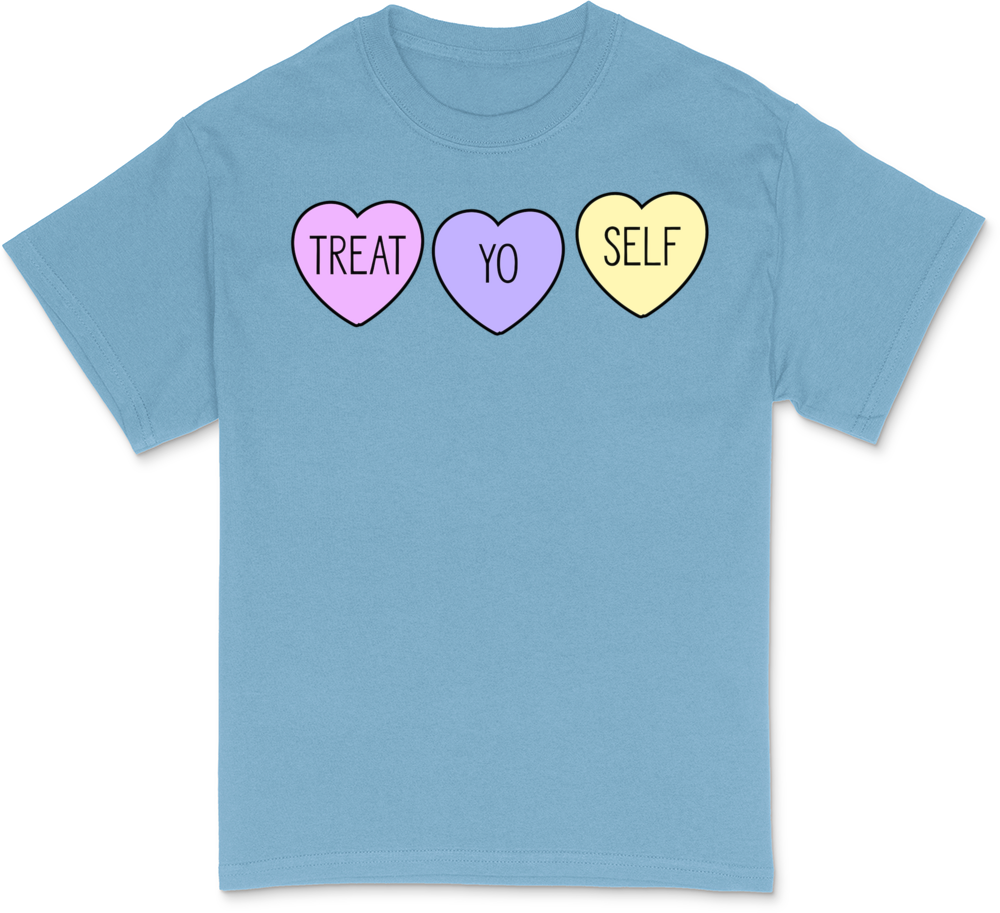 Treat Yo Self Hearts For TV Lover T-Shirt