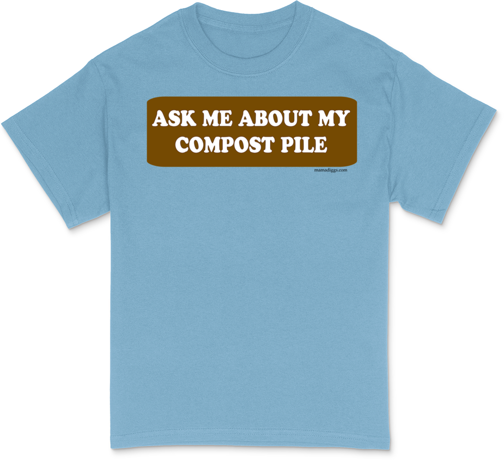 ASK ME ABOUT MY COMPOST PILE Kids Dark T-Shirt