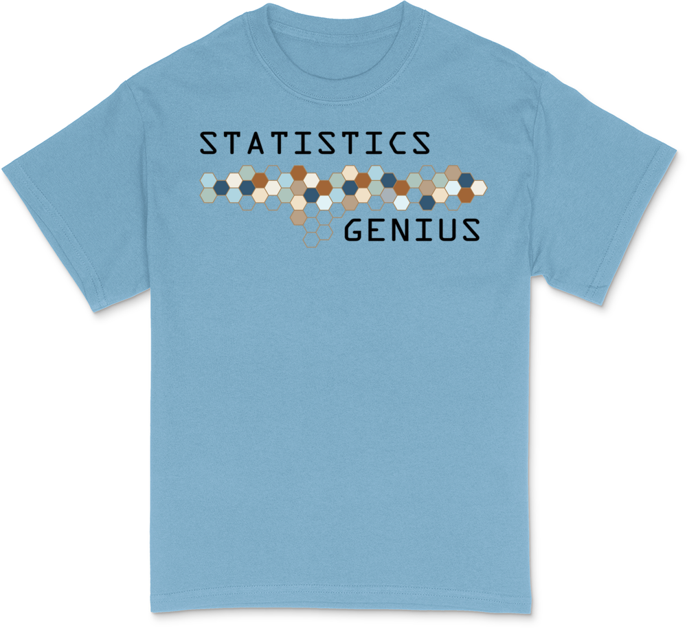 Statistics Genius White T-Shirt