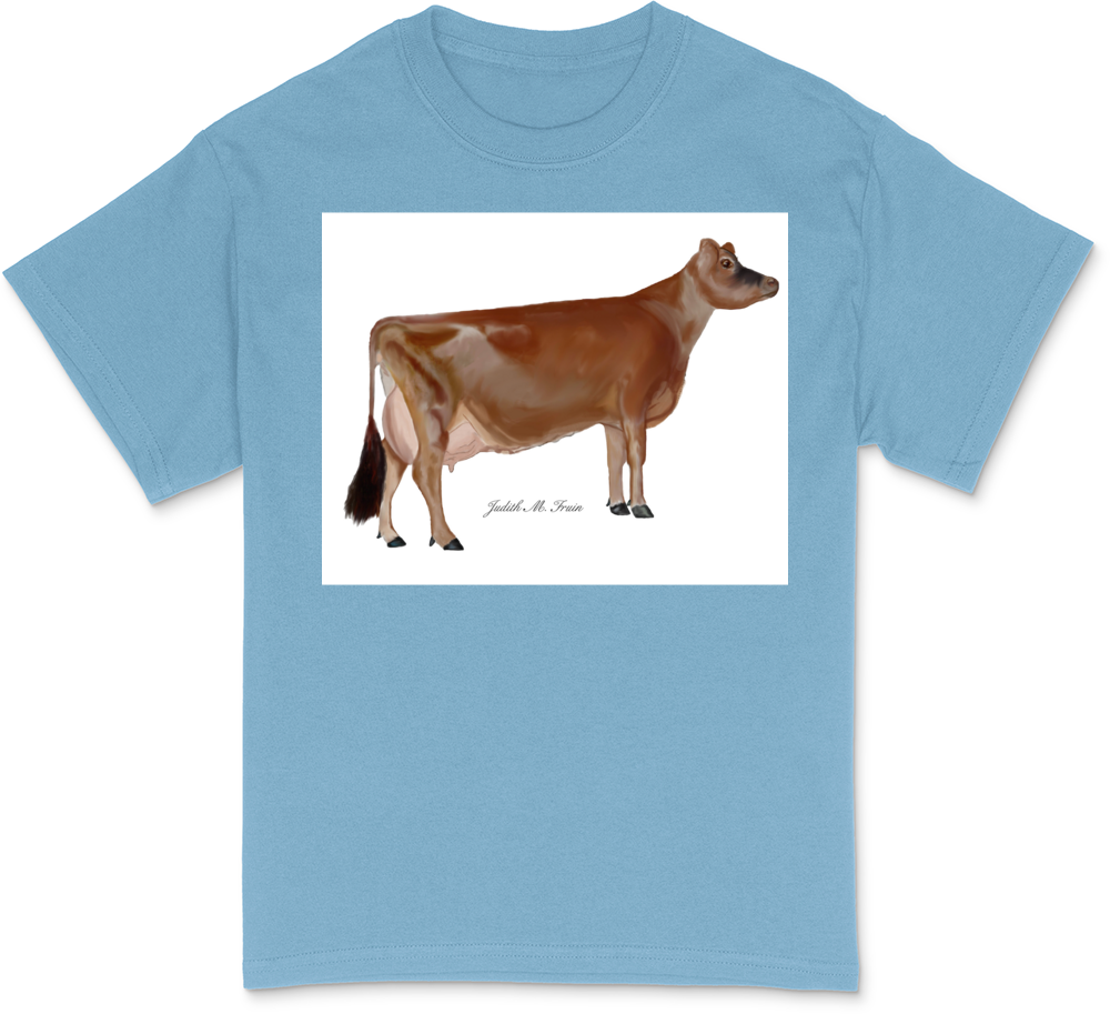 Jersey Cow White T-Shirt