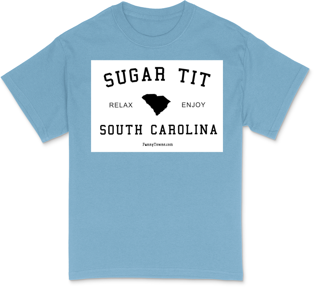 Sugar Tit, South Carolina (SC White T-Shirt