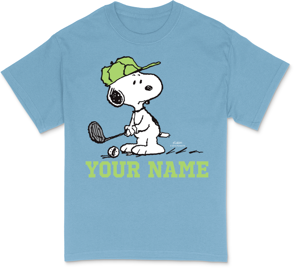 Snoopy Golf Personalized Polo Shirt