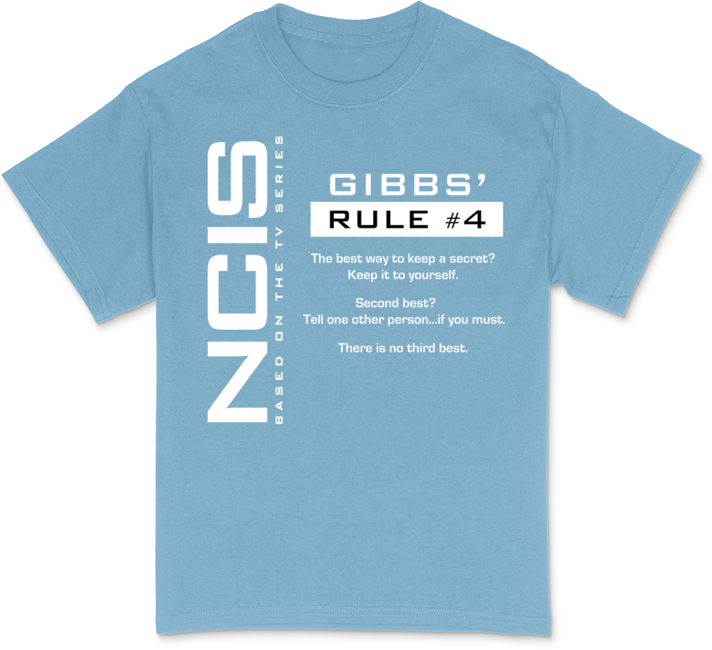 Ncis Gibbs' Rule #4 Dark T-Shirt