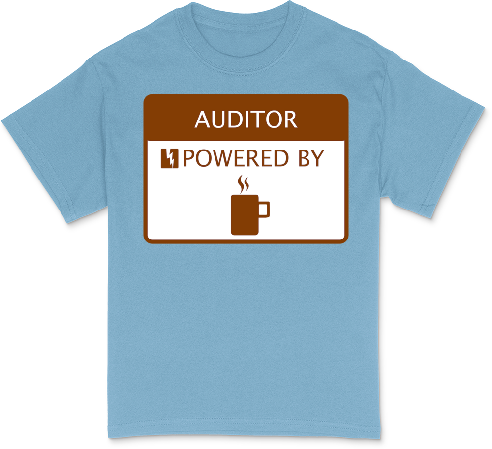 Auditor Powered by Coffee Dark T-Shirt