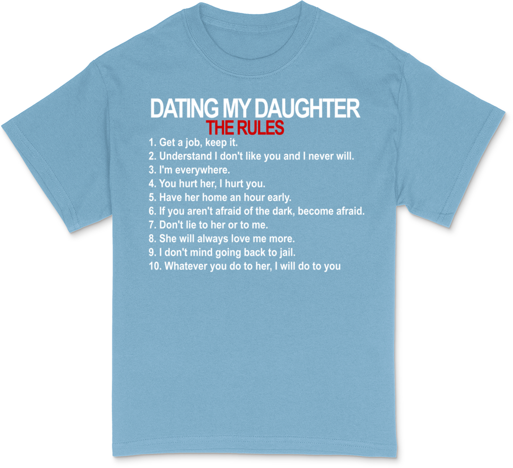Dating My Daughter - The Rules Men's Fitted T-Shir