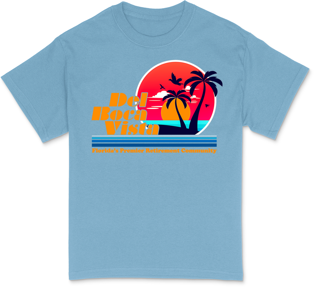 Del Boca Vista Retirement Community Funny Novelty Men's Baseball Shirt