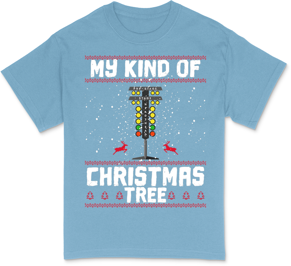 My Kind Of Christmas Tree Drag Racing Funn T-Shirt
