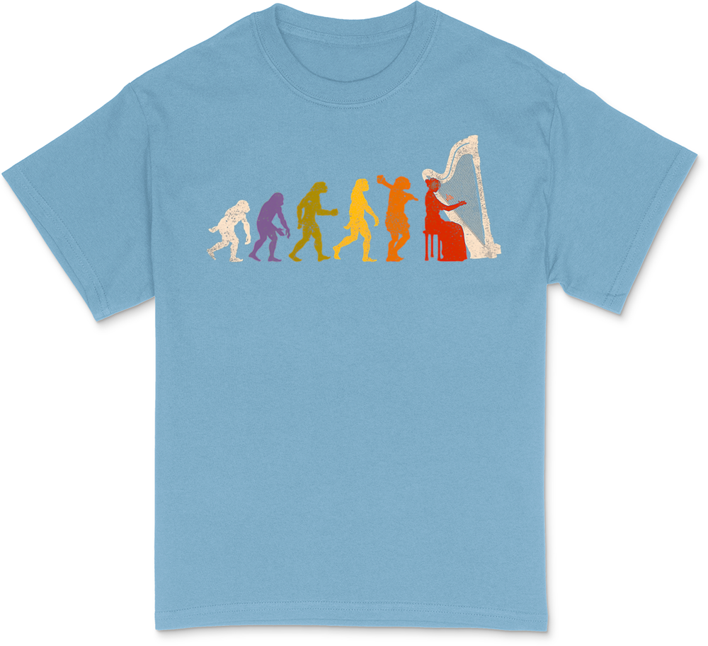 Evolution Harp Harp Player Gift for Harpis T-Shirt