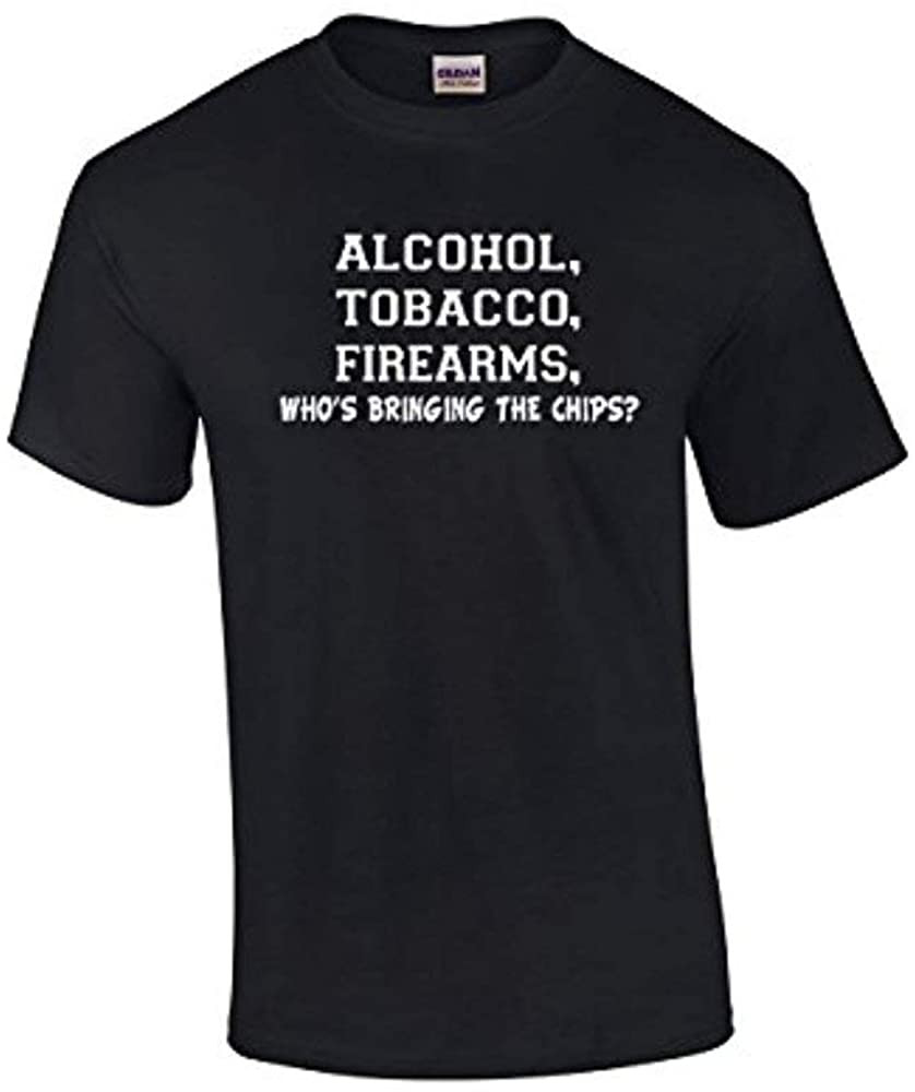 ATF Alcohol Tobacco Firearms Who's Bringing The Chips T-Shirt