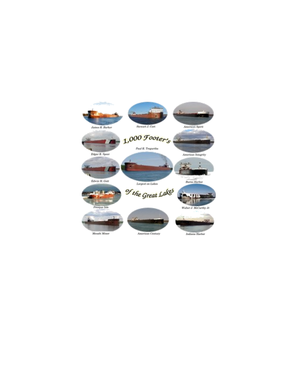 1,000 Foot Freighters On The Great Lakes Light T-Shirt