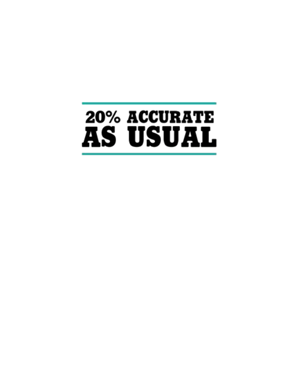 20 Percent Accurate