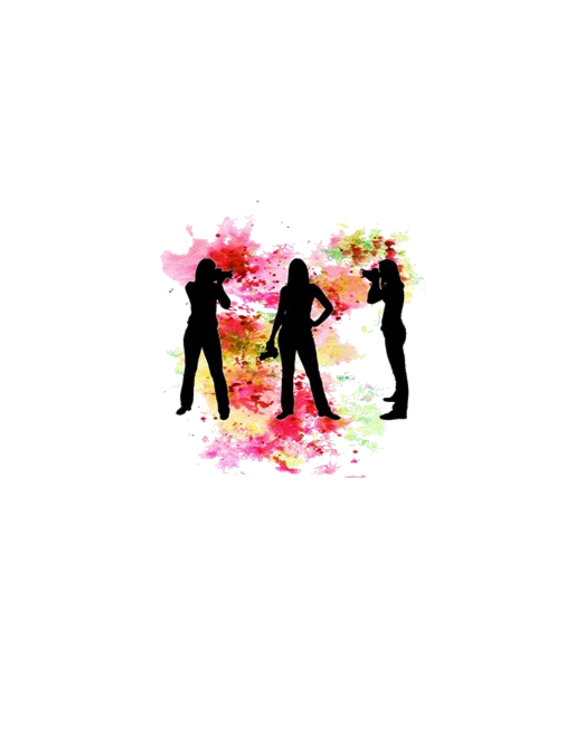 3 Photographers Watercolor Racerback Tank Top