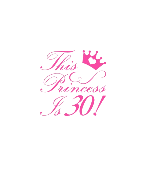 30th Birthday Princess Jr. Spaghetti Tank