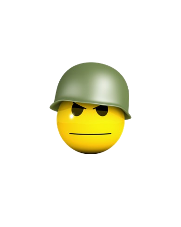 3d-smiley-soldier 3/4 Sleeve T-shirt