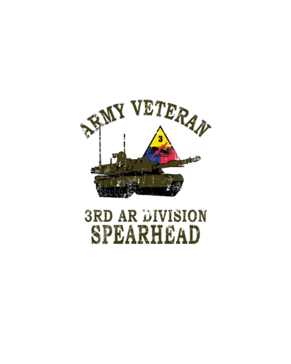 3rd Armor Division - Spearhead Veteran Pride Light T-Shirt