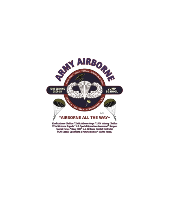 ARMY AIRBORNE FORT BENNING GEORGIA Light T-Shirt