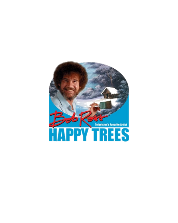 Bob Ross Happy Trees! Light T-Shirt