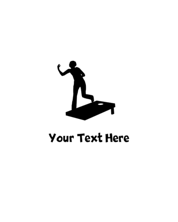 Cornhole Silhouette