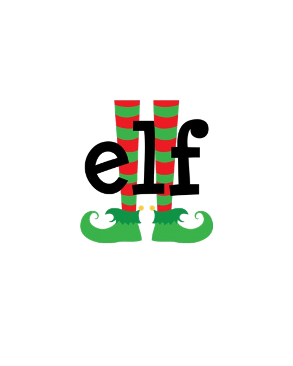 Cute Elf Feet Christmas T-Shirt