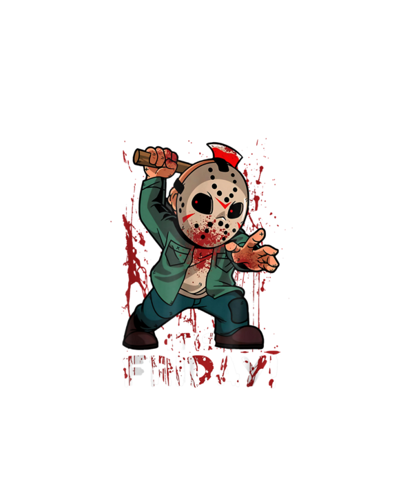 Friday 13th Funny Halloween Horror Graphic Horror Movie T-Shirt