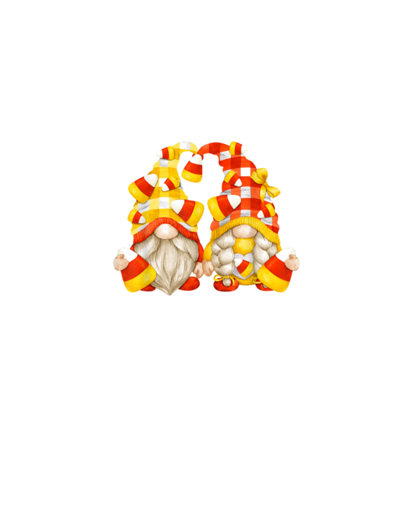 Funny Halloween Candy Corn Decor - Cute Candycorn Gnomes T-Shirt
