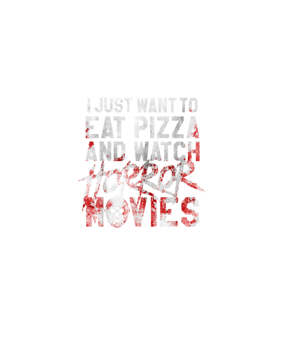 Funny Horror Movie Fan Gift - Halloween Pizza T-Shirt