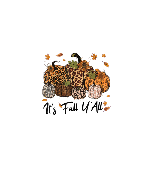Funny Its Fall Yall Pumpkin Shirts For Women Funny Halloween T-Shirt