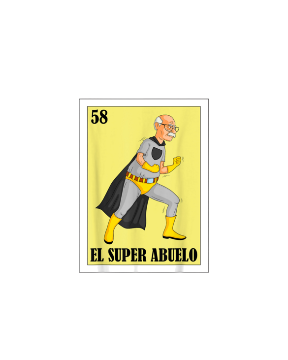 Funny Mexican Design For Grandpa - El Super Abuelo T-Shirt
