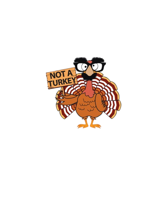 Funny Thanksgiving Turkey - Not a Turkey Light T-Shirt