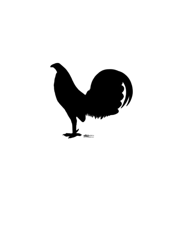Gamecock Rooster Silhouette