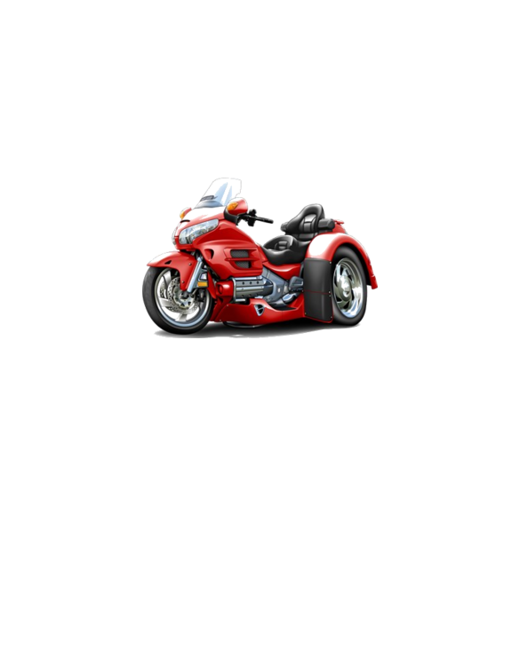 Goldwing Red Trike Light T-Shirt