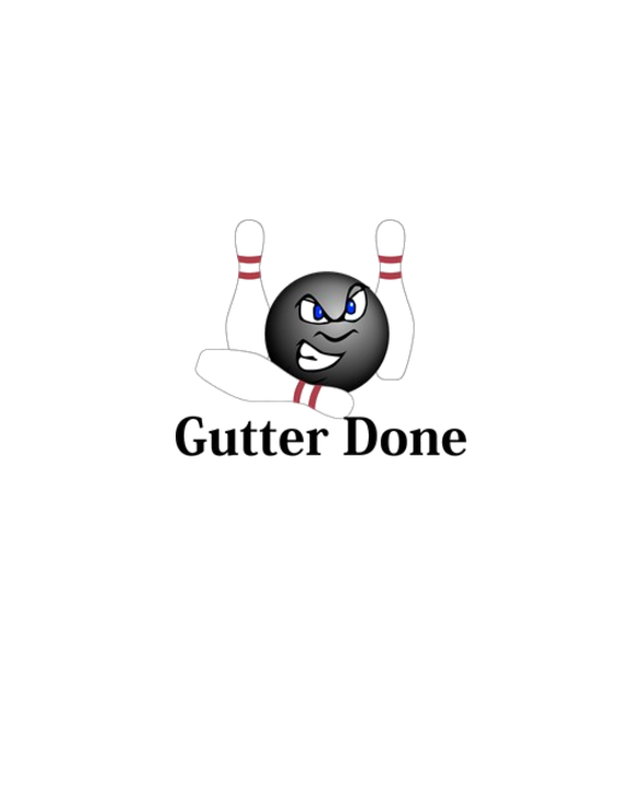 Gutter Done Logo 5 Design Front Pock Light T-Shirt