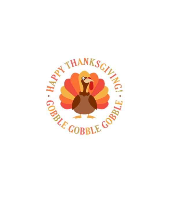 Happy Thanksgiving Turkey Light T-Shirt