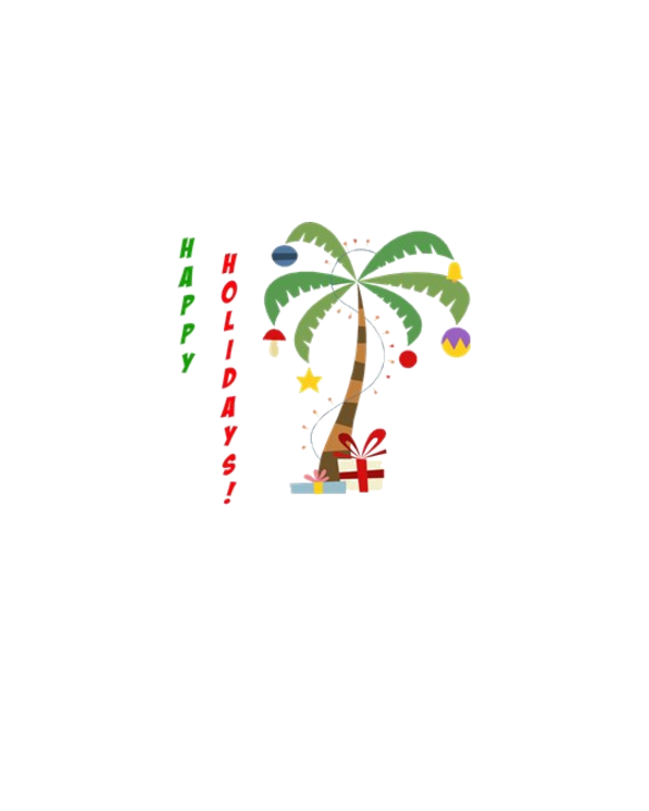 Holiday Palm Tree TShirt