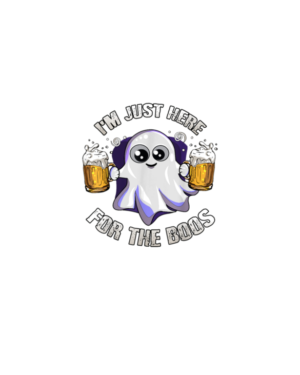 I'm Just Here For The Boos Funny Halloween Costume Gift T-Shirt