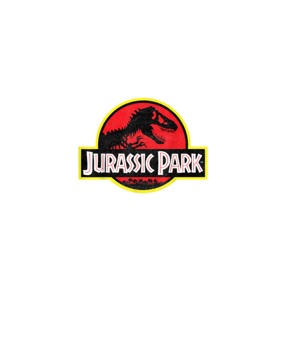 Jurassic Park Distressed Vintage Logo Camiseta