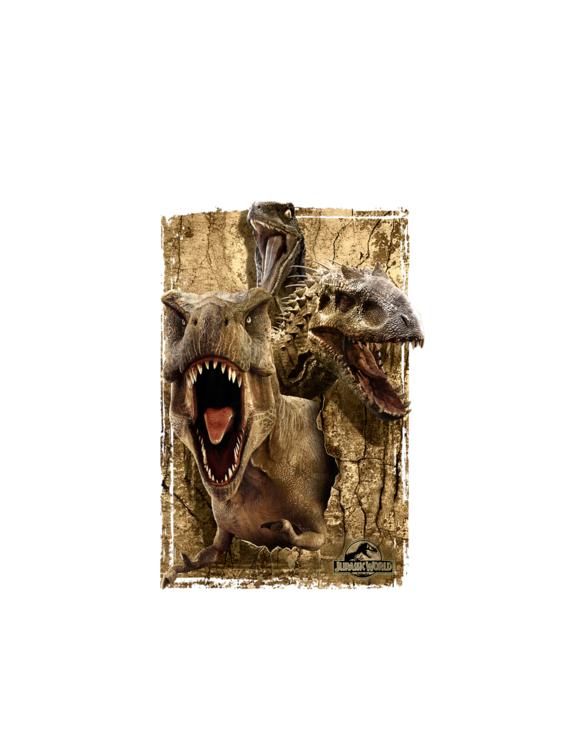 Jurassic World T-Rex Indominus Rex & Raptor T-Shirt