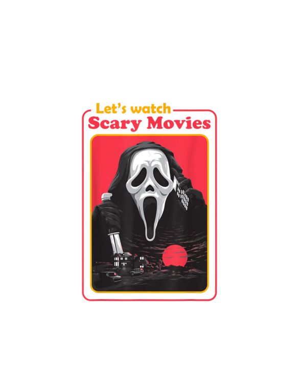 Let's Watch Scary Movies Horror Movies Scary Halloween T-Shirt