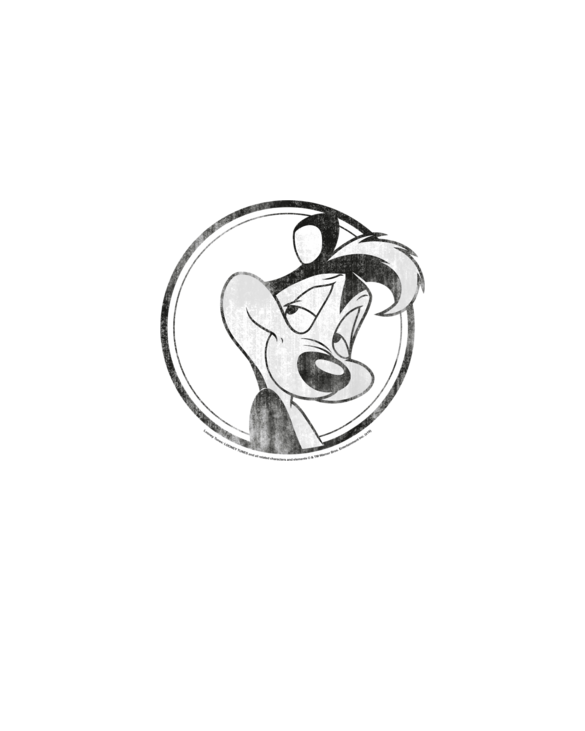 Looney Tunes Pepe Le Pew Simple Portrait T-Shirt