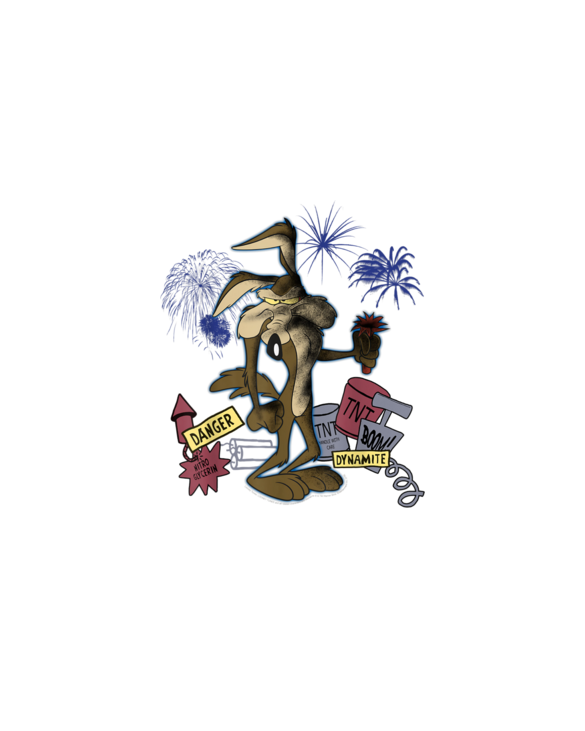 Looney Tunes Wile E. Coyote TNT Portrait T-Shirt