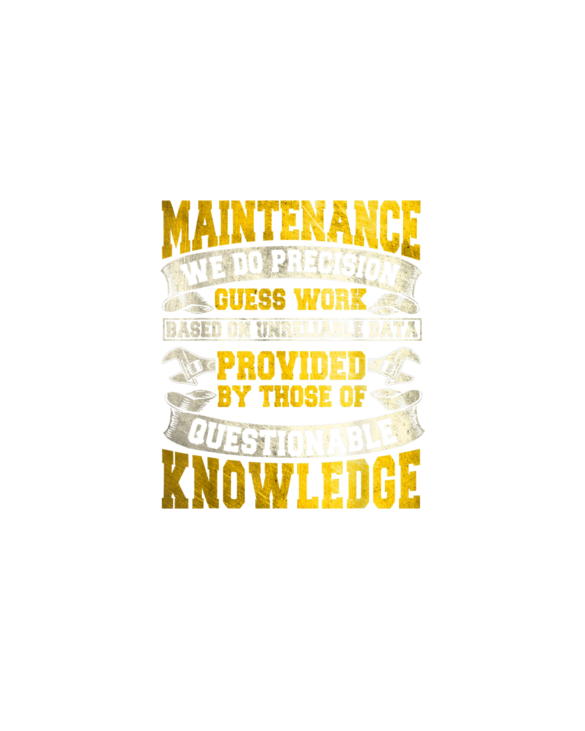 Maintenance Man Gifts Funny Definition Technician Worker T-Shirt