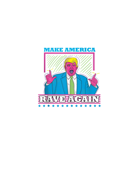 Make America Rave Again Funny DJ EDM Electro Festival Tank Top