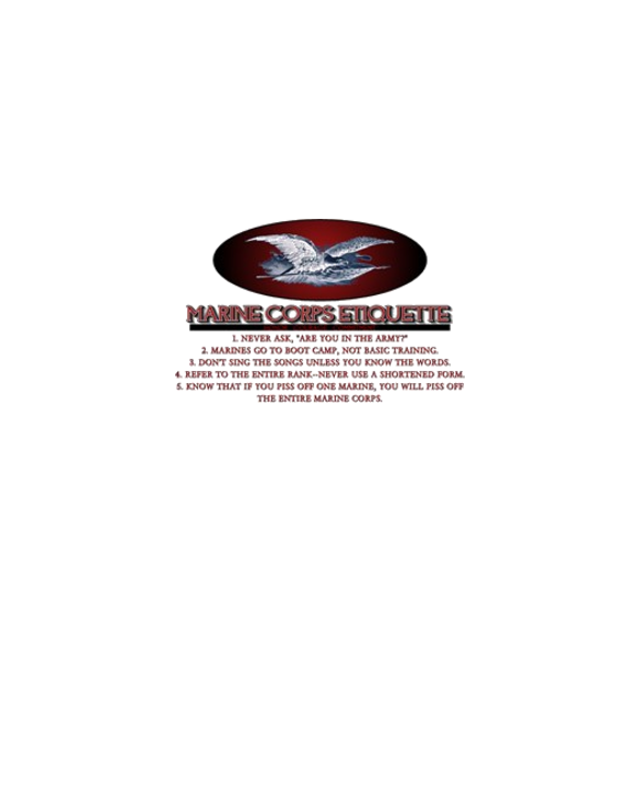Marine Corps Etiquette TShirt